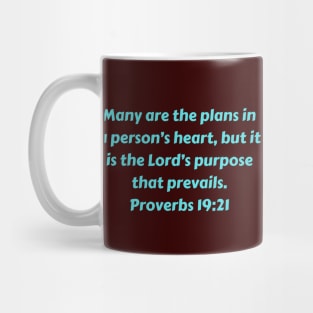 Bible Verse Proverbs 19:21 Mug